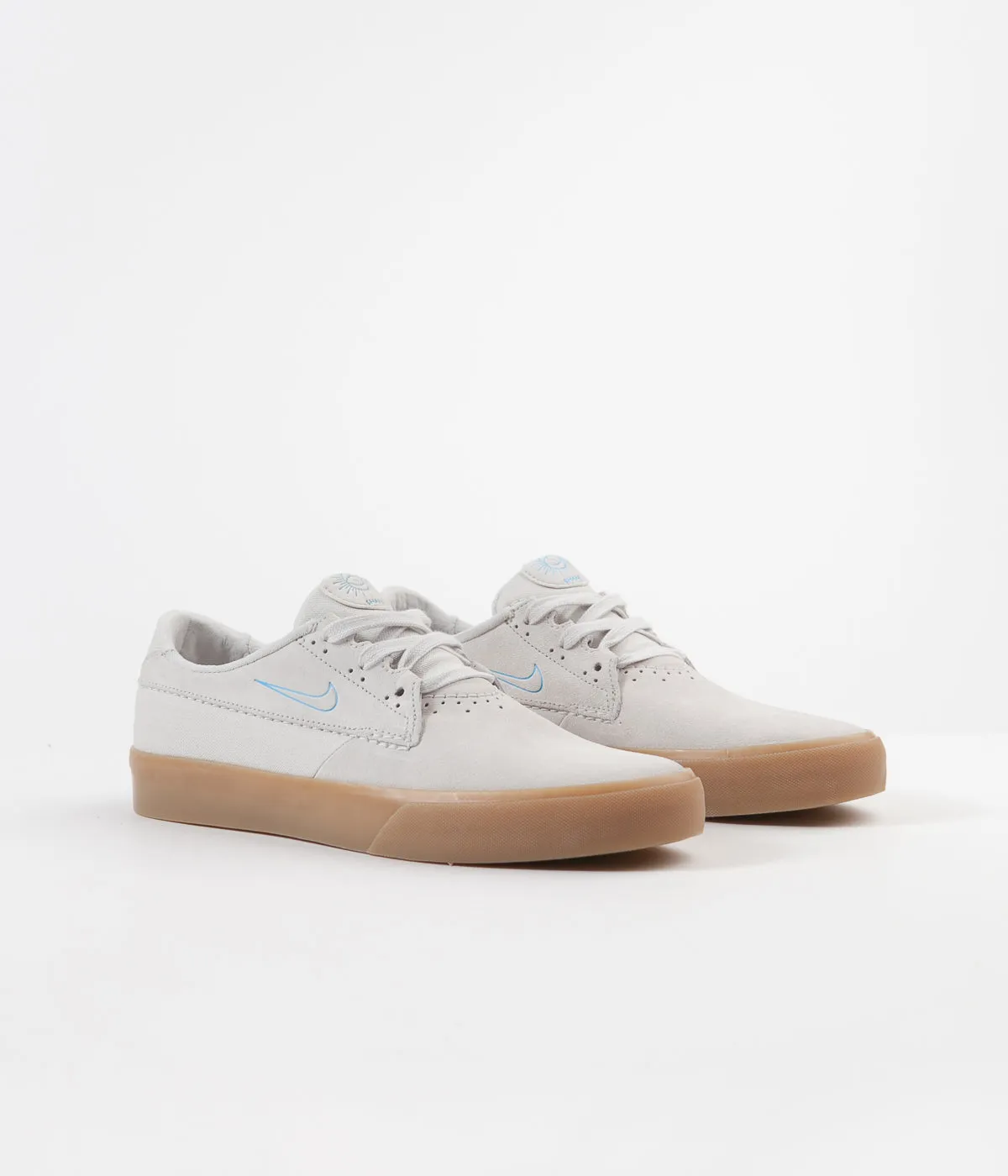 Nike SB Shane Shoes - White / Laser Blue - White - Gum Light Brown