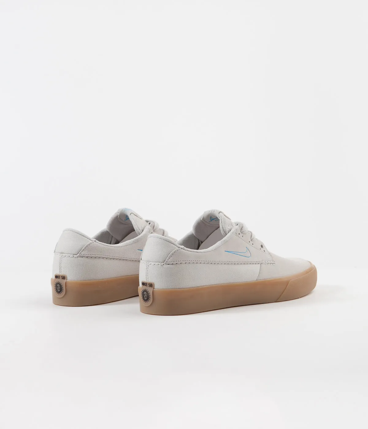 Nike SB Shane Shoes - White / Laser Blue - White - Gum Light Brown