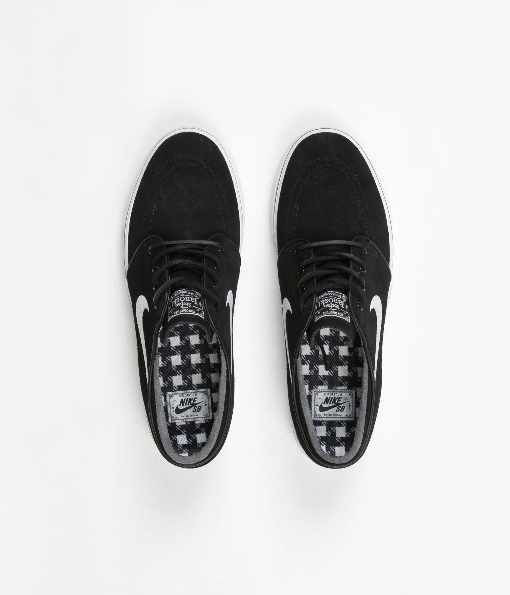 Nike SB Stefan Janoski OG Shoes - Black / White - Gum Light Brown