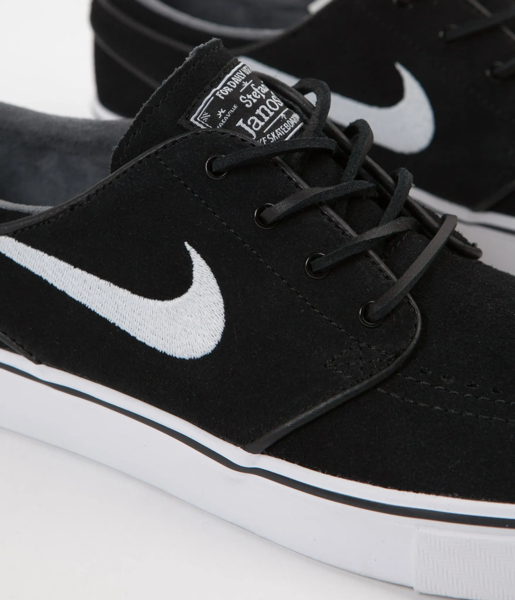 Nike SB Stefan Janoski OG Shoes - Black / White - Gum Light Brown