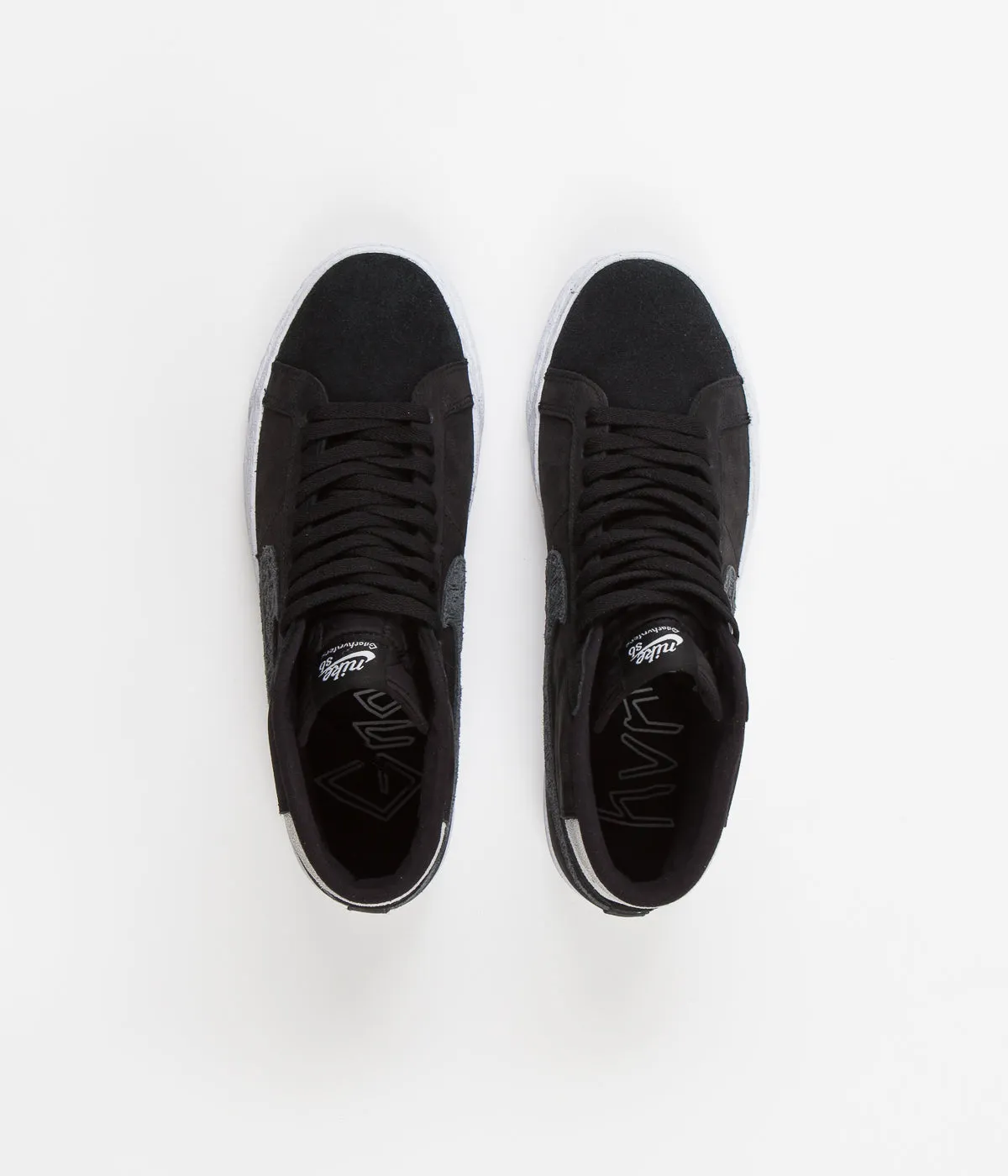 Nike SB x Gnarhunters Blazer Mid Shoes - Black / Black - White