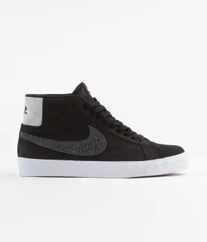 Nike SB x Gnarhunters Blazer Mid Shoes - Black / Black - White
