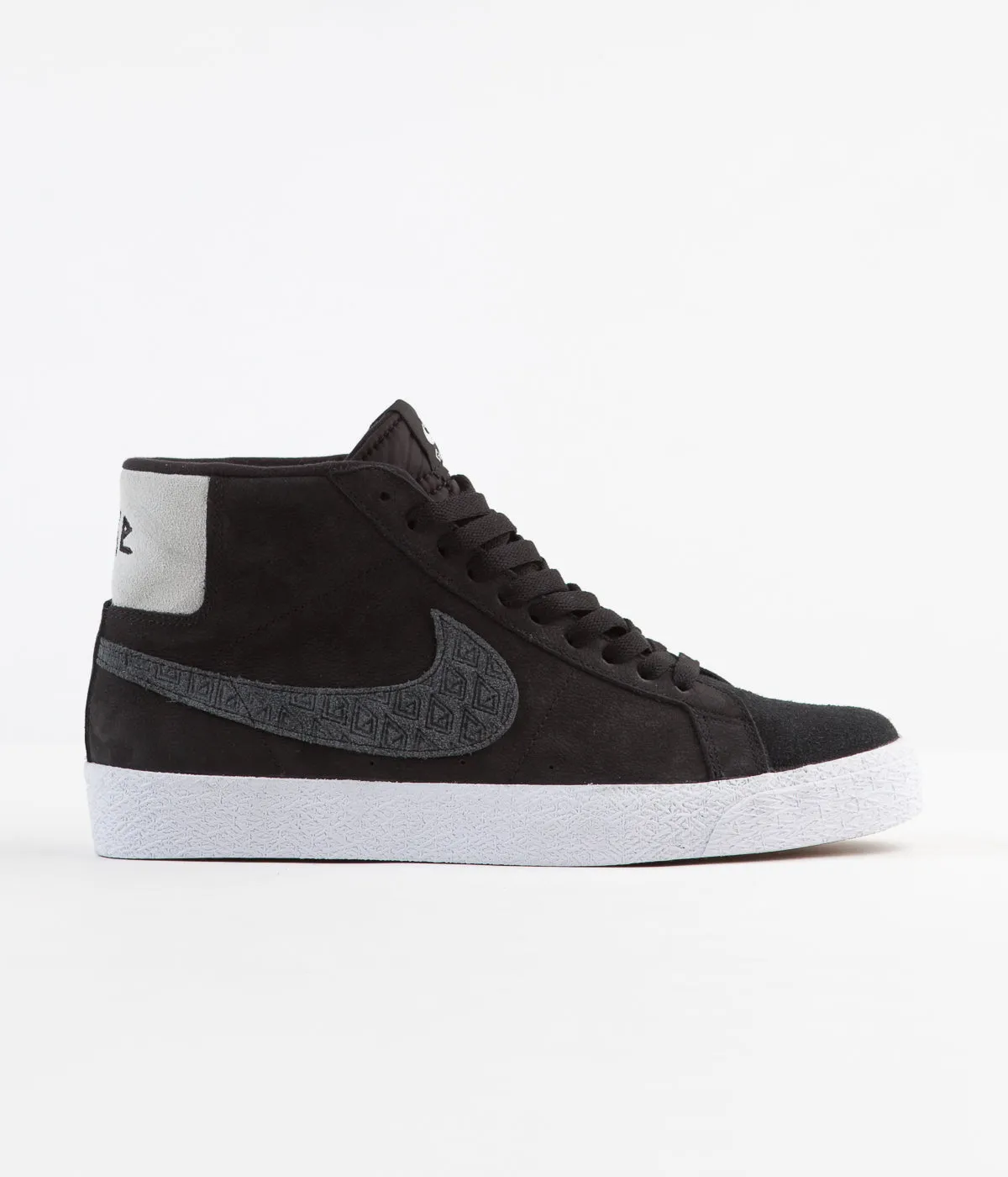 Nike SB x Gnarhunters Blazer Mid Shoes - Black / Black - White