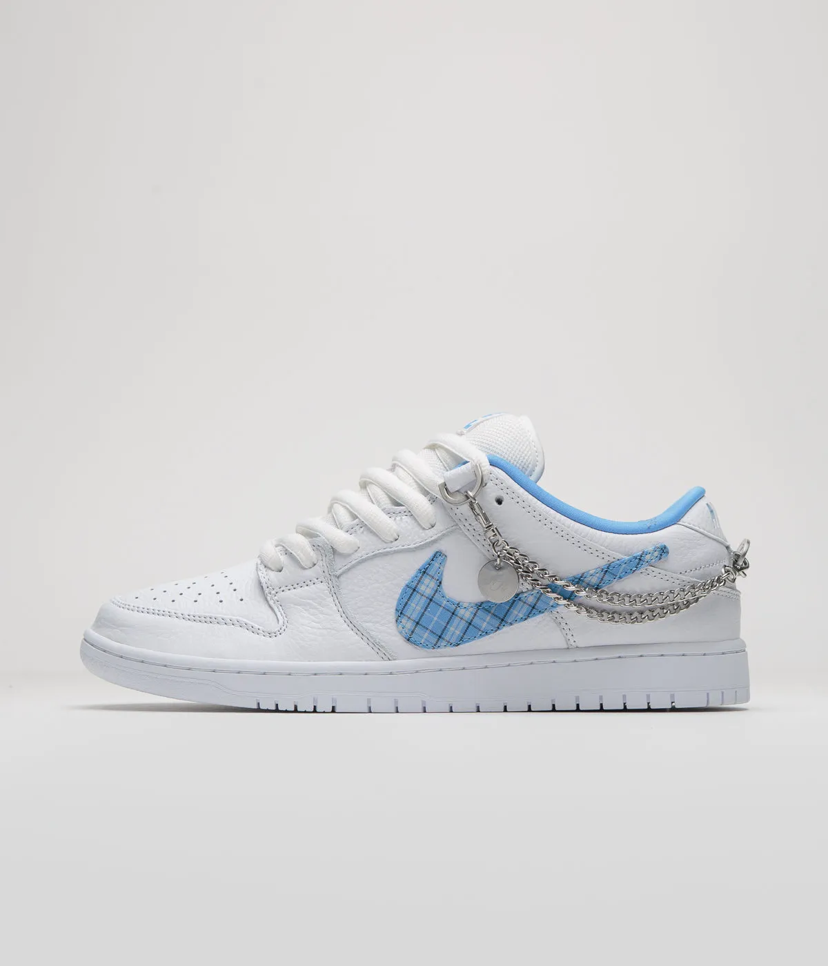 Nike SB x Nicole Hause Dunk Low Shoes - White / University Blue / White / Midnight Navy / Pure Platinum
