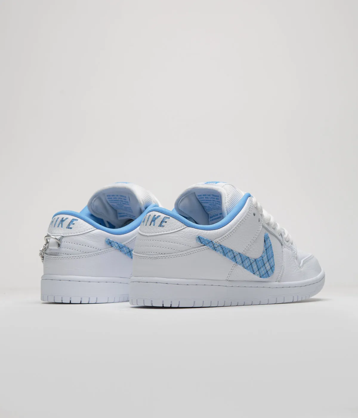 Nike SB x Nicole Hause Dunk Low Shoes - White / University Blue / White / Midnight Navy / Pure Platinum