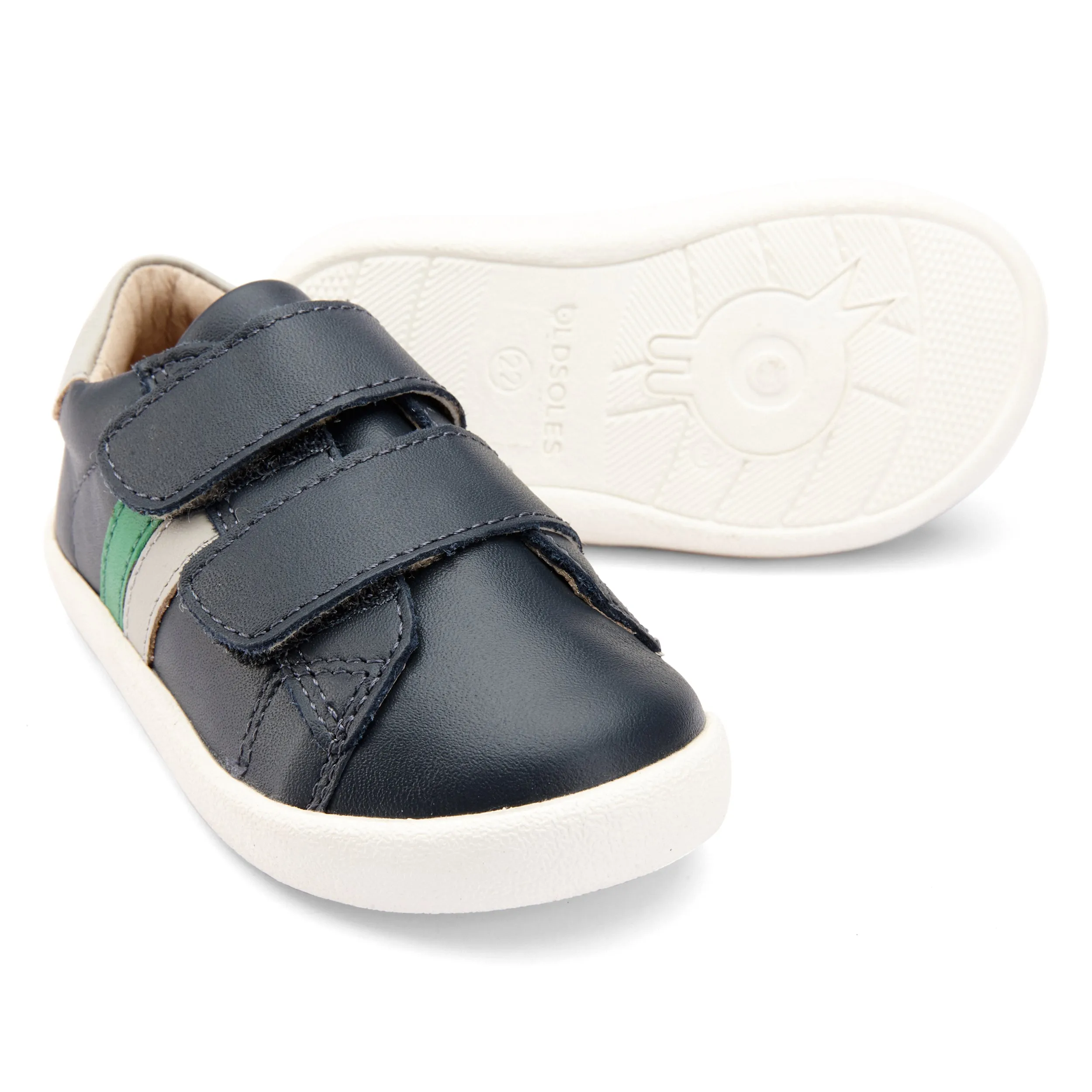 Old Soles Boy's Toddy Sport, Navy/Gris/Neon Green