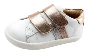Old Soles Girl's Sport Glam Shoes, Snow/Copper/Glam Copper/Glam Argent
