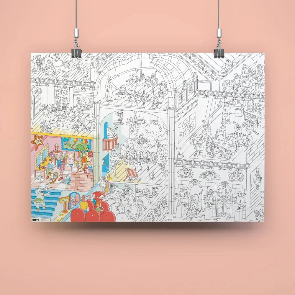 OMY - colouring poster - Dance