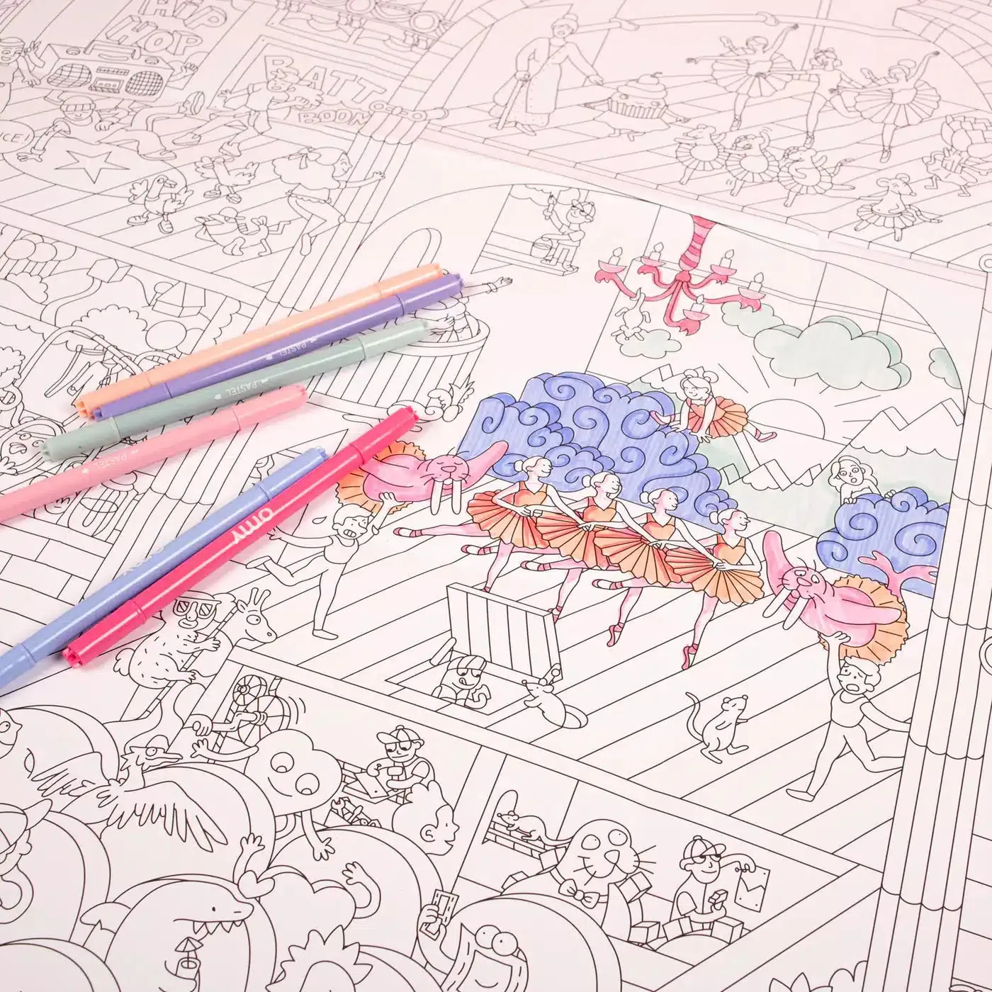 OMY - colouring poster - Dance