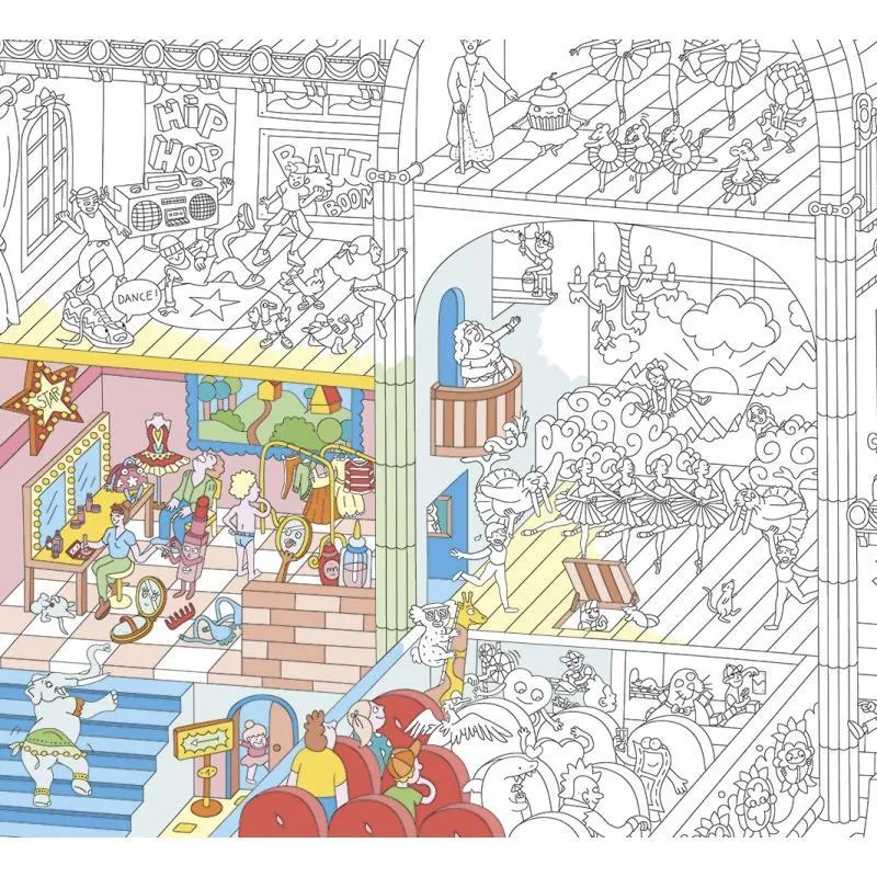 OMY - colouring poster - Dance