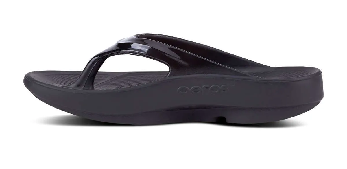 OOFOS Womens Oolala Sandal Black
