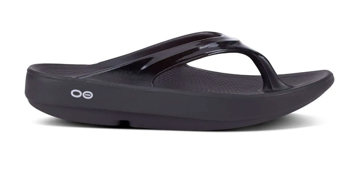 OOFOS Womens Oolala Sandal Black