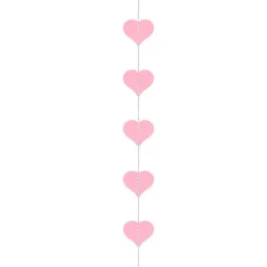 Pink Hearts Garland - 3m
