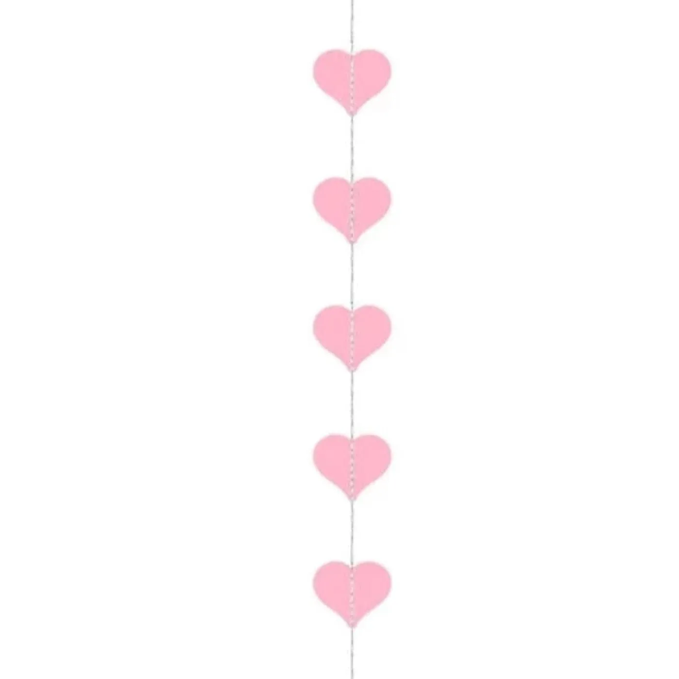 Pink Hearts Garland - 3m
