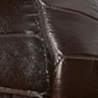 Pointy Toe Flat Lace Up In Chocolate Croc-Effect Leather