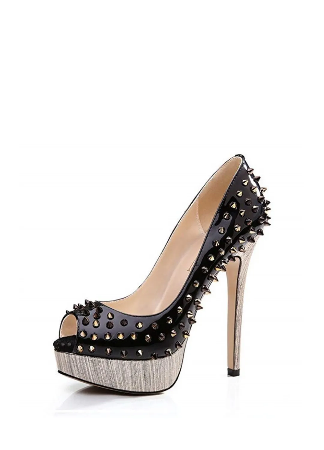 Poliana Women's High-Heeled Shoes With Rivets