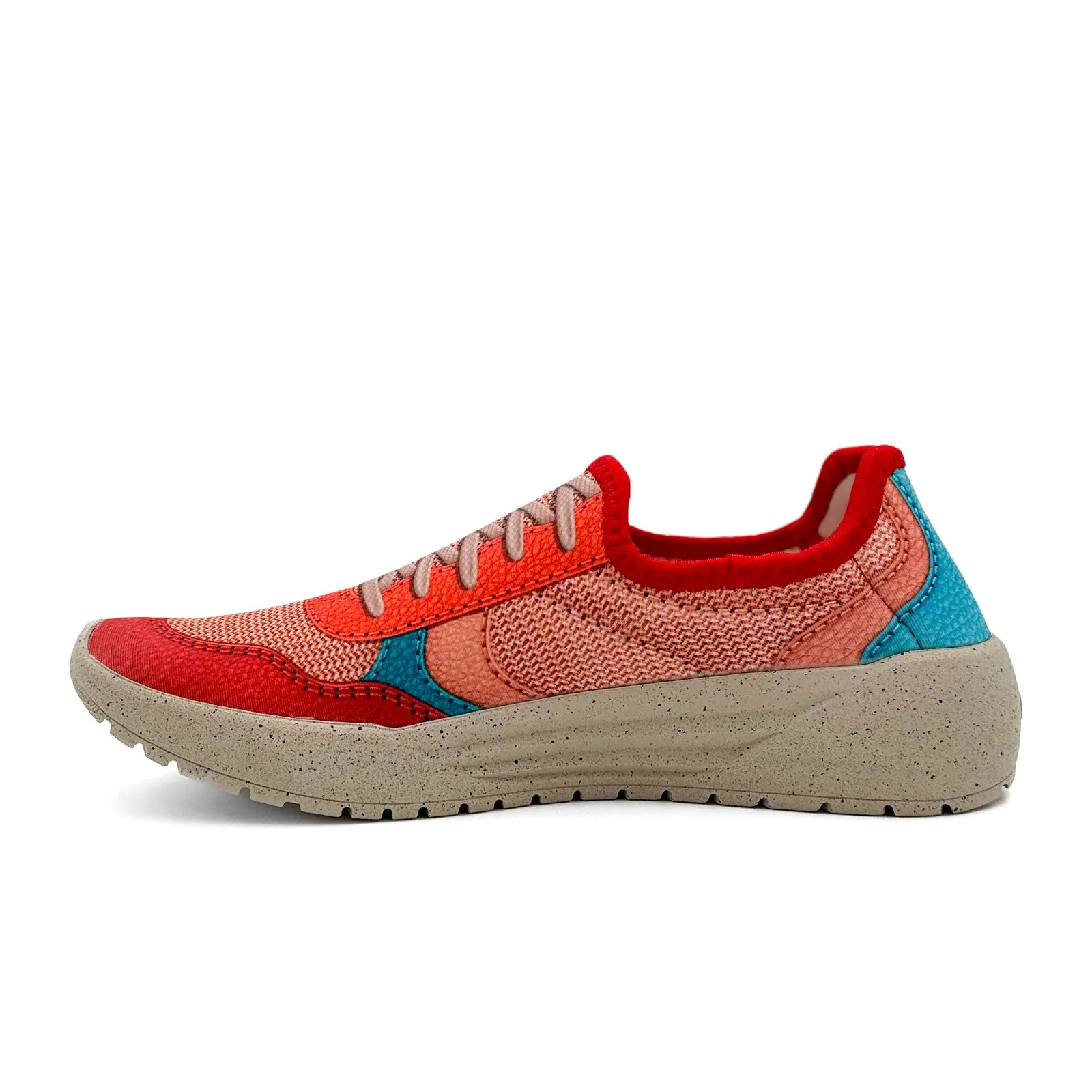 Psudo Court Sneaker (Women) - Red/Blue