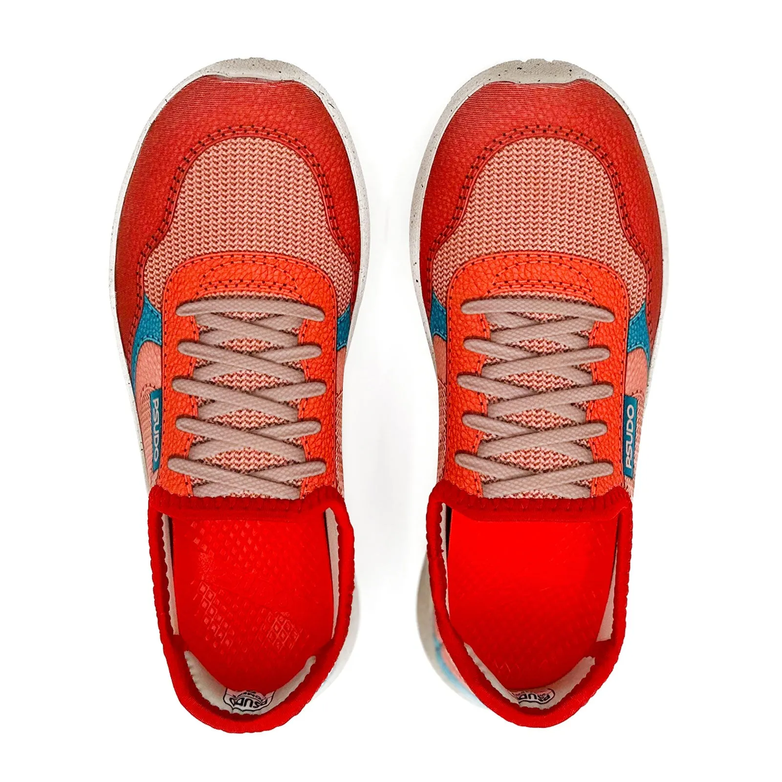 Psudo Court Sneaker (Women) - Red/Blue