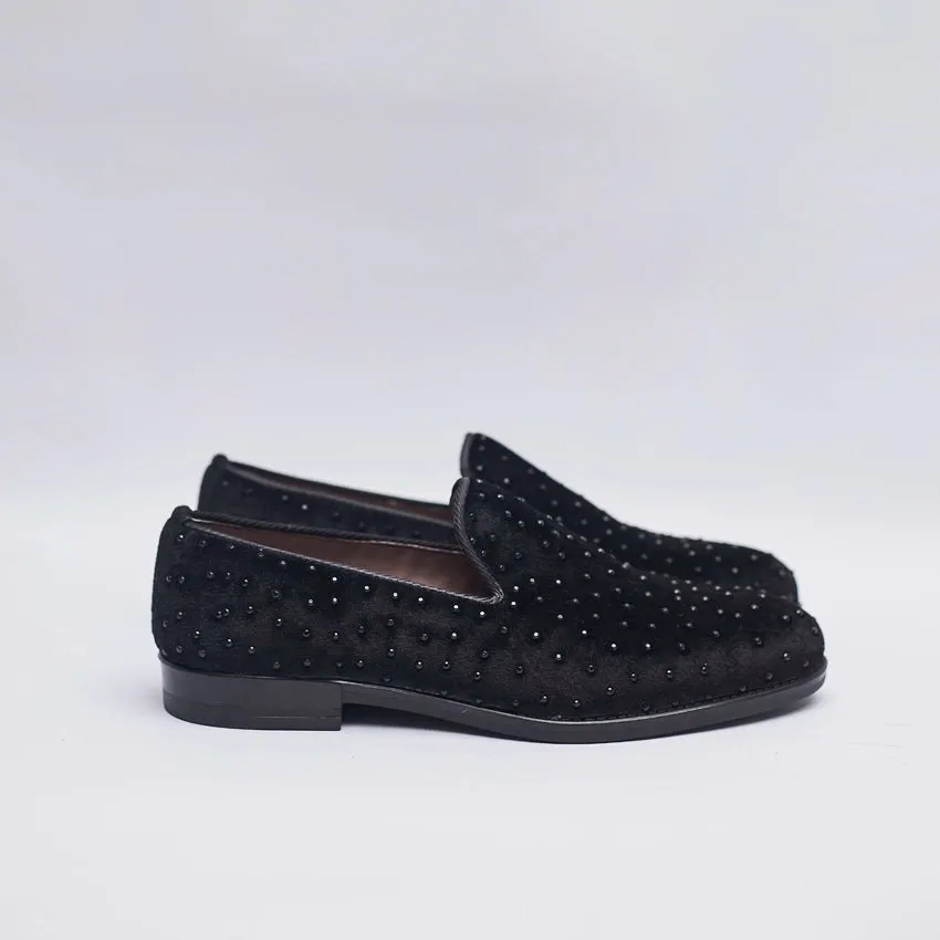 PU Velvet loafers