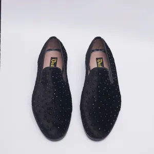 PU Velvet loafers
