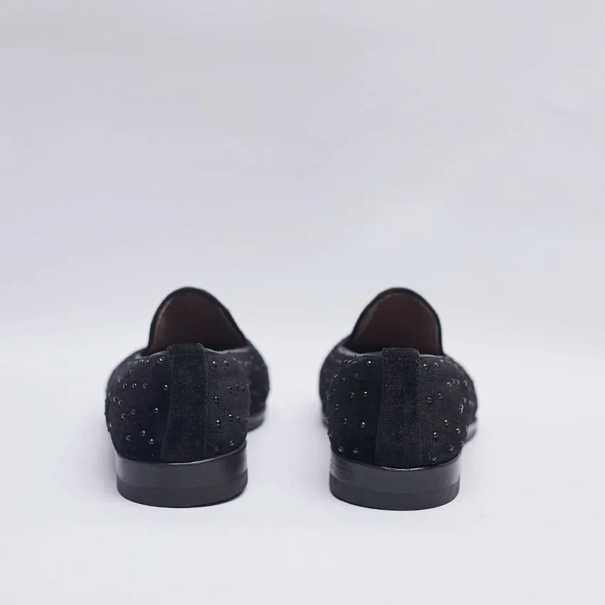 PU Velvet loafers