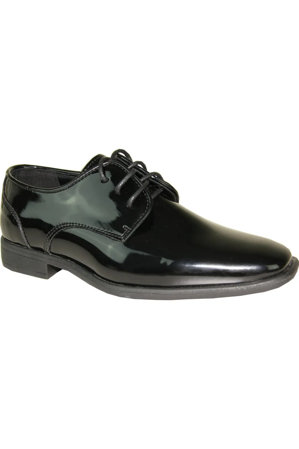 "Matteo" Kids Black Tuxedo Shoes
