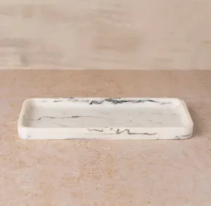 Resin marbled tray, merle
