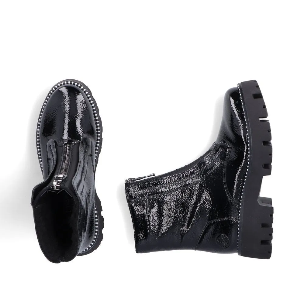 Rieker Womens Boot Y3351-00 Black Patent