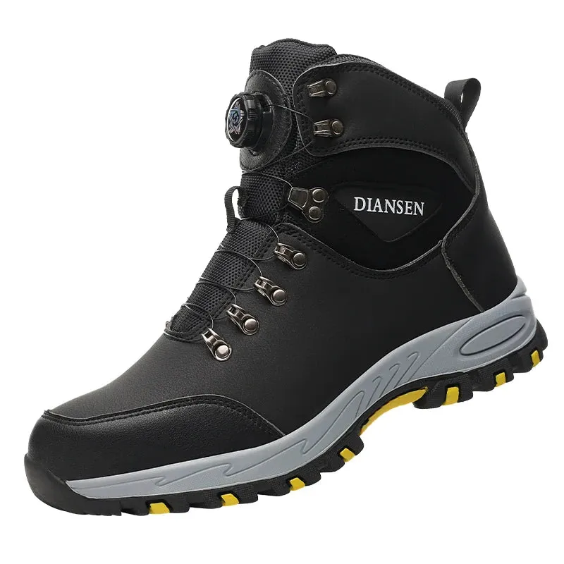 Rotating Button Safety Shoes Men Work Sneakers Indestructible Shoes