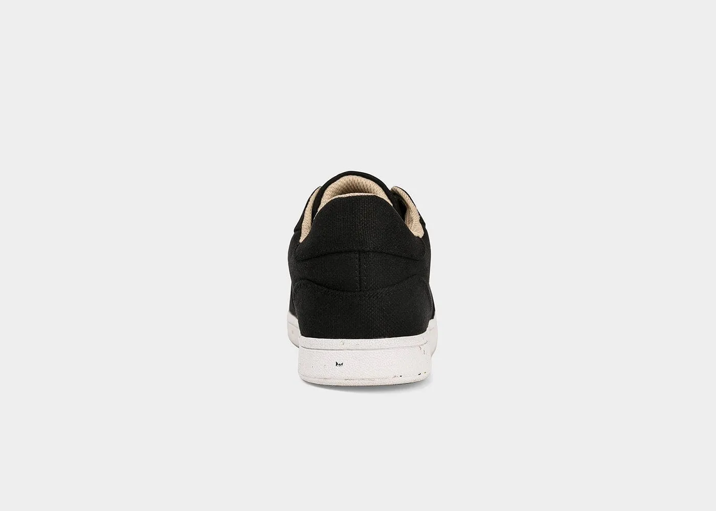 Seeker Women's Vegan Hemp Sneakers | Black & White