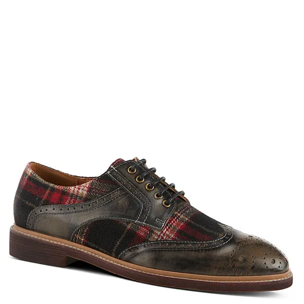 Spring Step Men's L'Artiste Thavo Plaid Loafer - Grey Multi