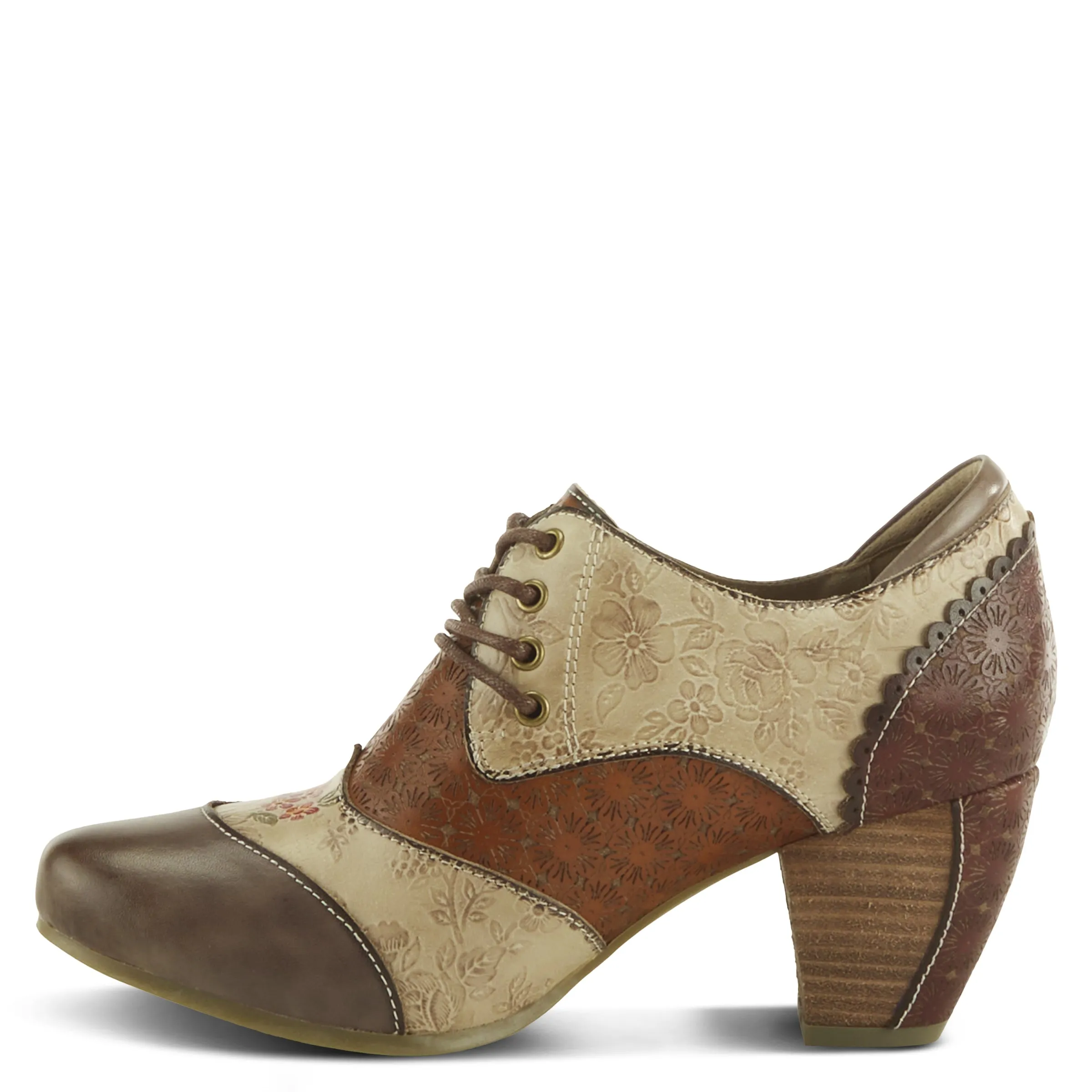 Spring Step Shoes L'Artiste Adelvice Fleur Women's Leather Floral Shooties