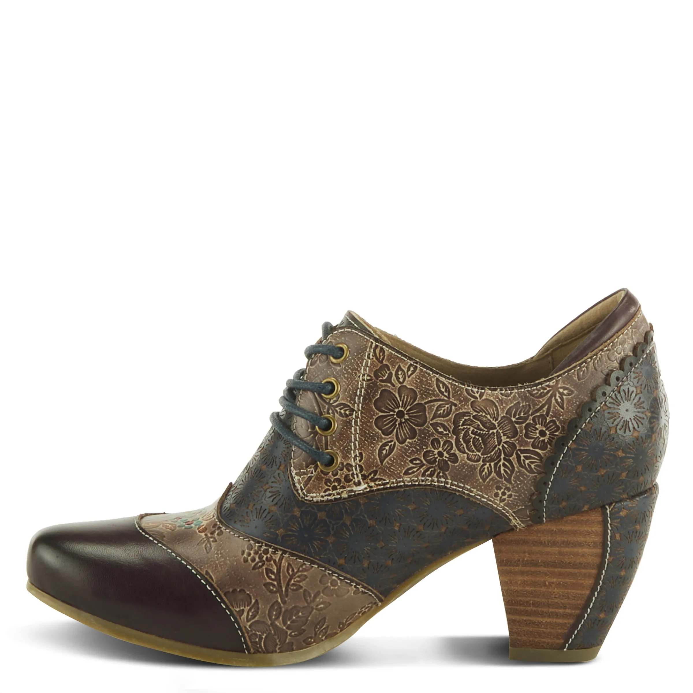 Spring Step Shoes L'Artiste Adelvice Fleur Women's Leather Floral Shooties