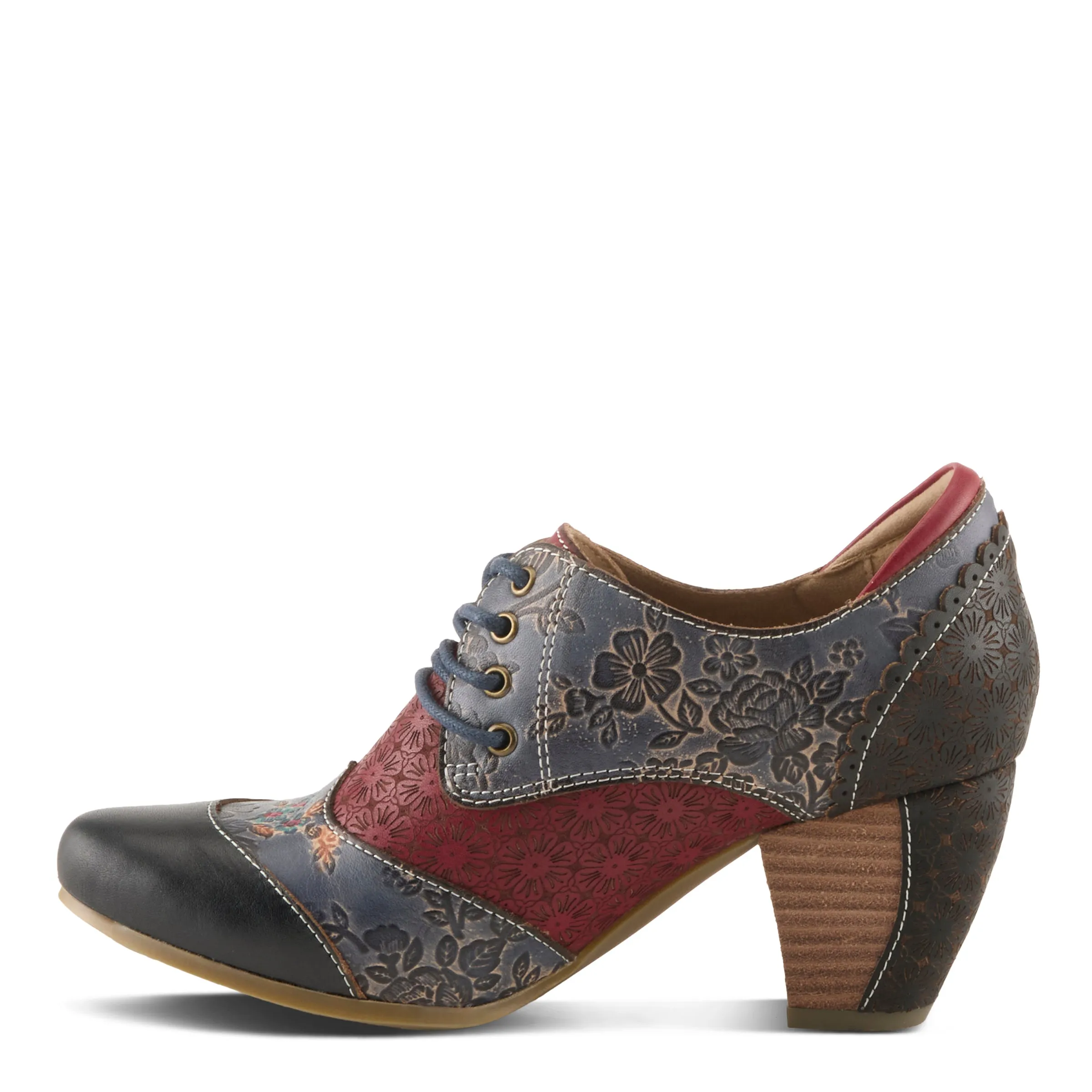 Spring Step Shoes L'Artiste Adelvice Fleur Women's Leather Floral Shooties