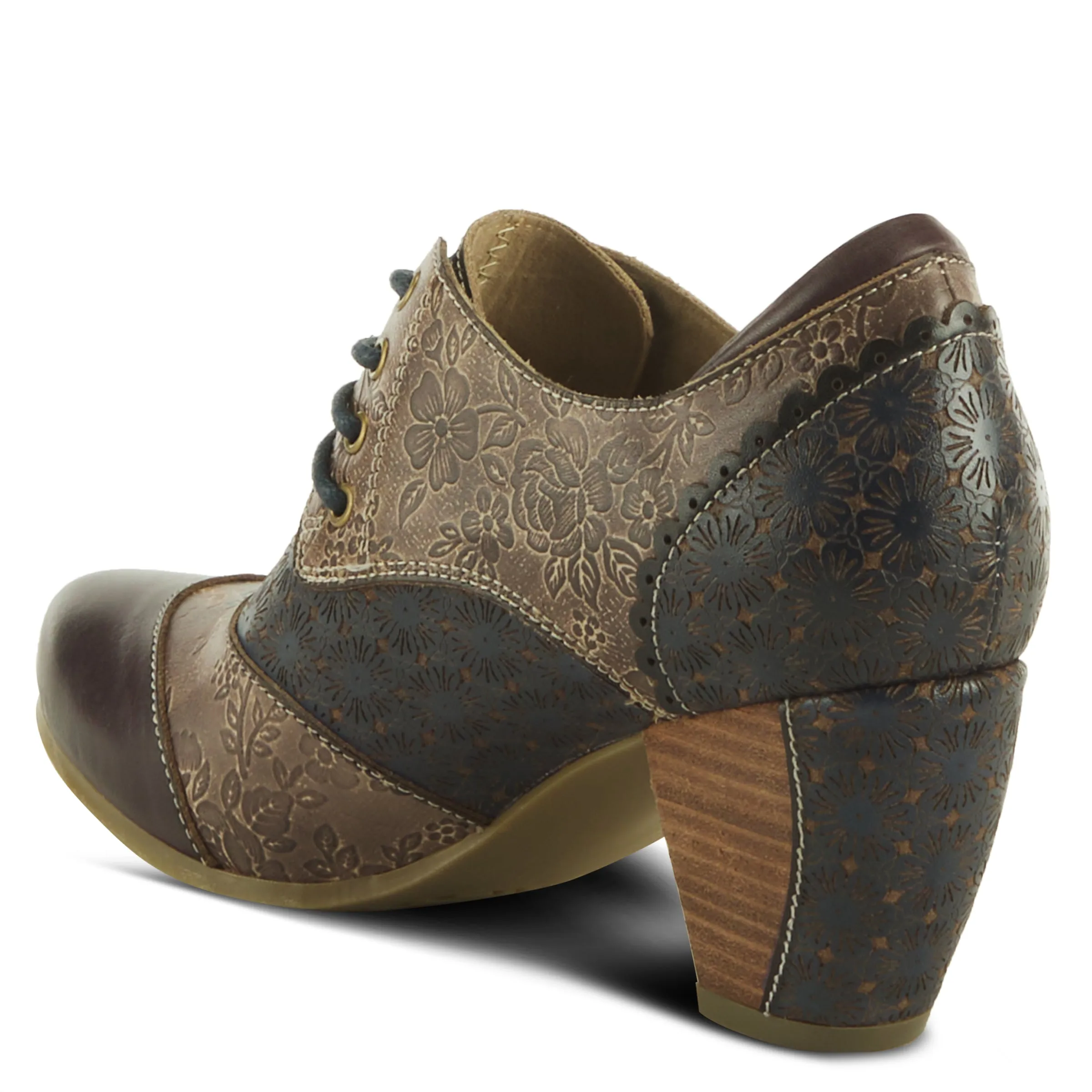 Spring Step Shoes L'Artiste Adelvice Fleur Women's Leather Floral Shooties