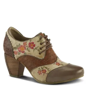 Spring Step Shoes L'Artiste Adelvice Fleur Women's Leather Floral Shooties