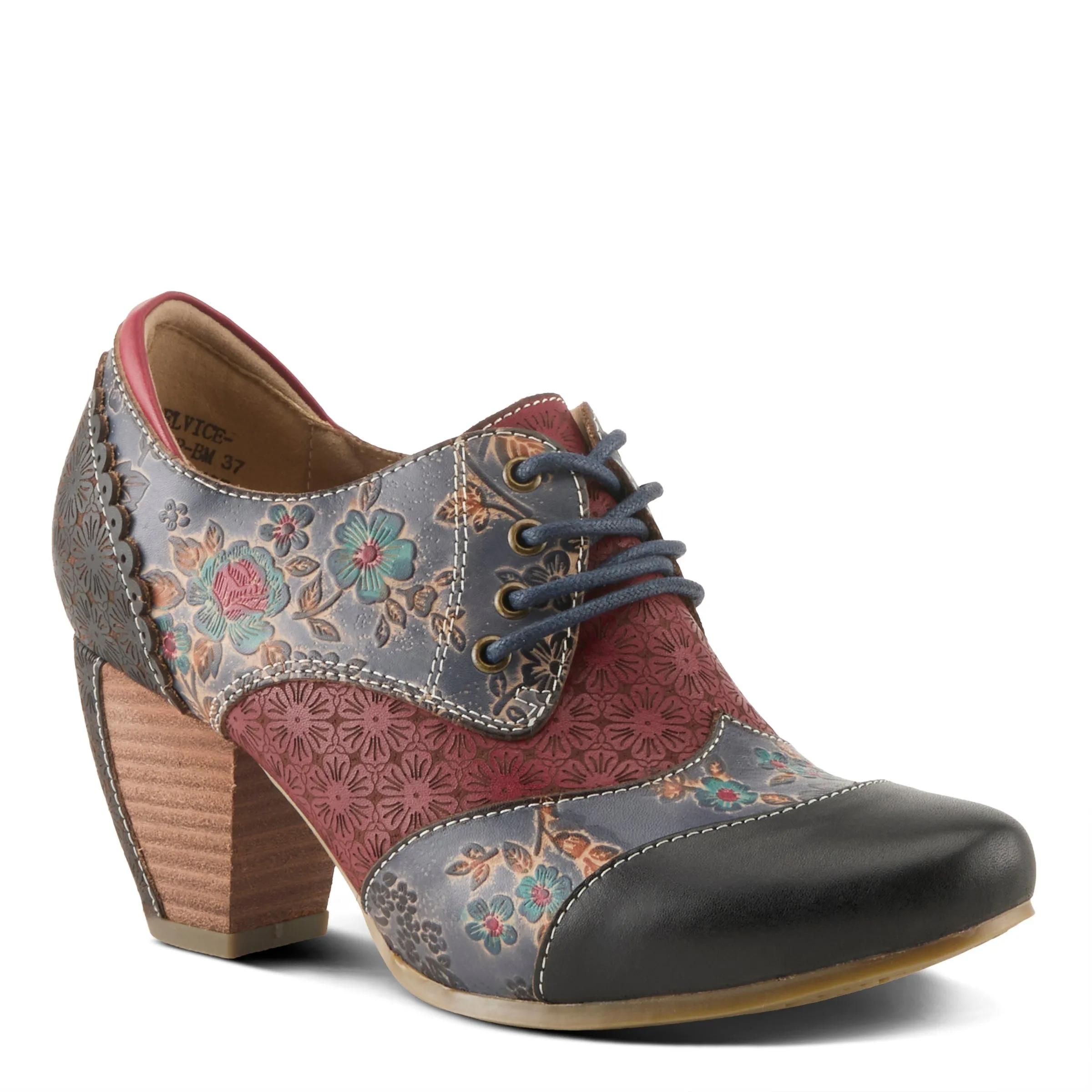 Spring Step Shoes L'Artiste Adelvice Fleur Women's Leather Floral Shooties