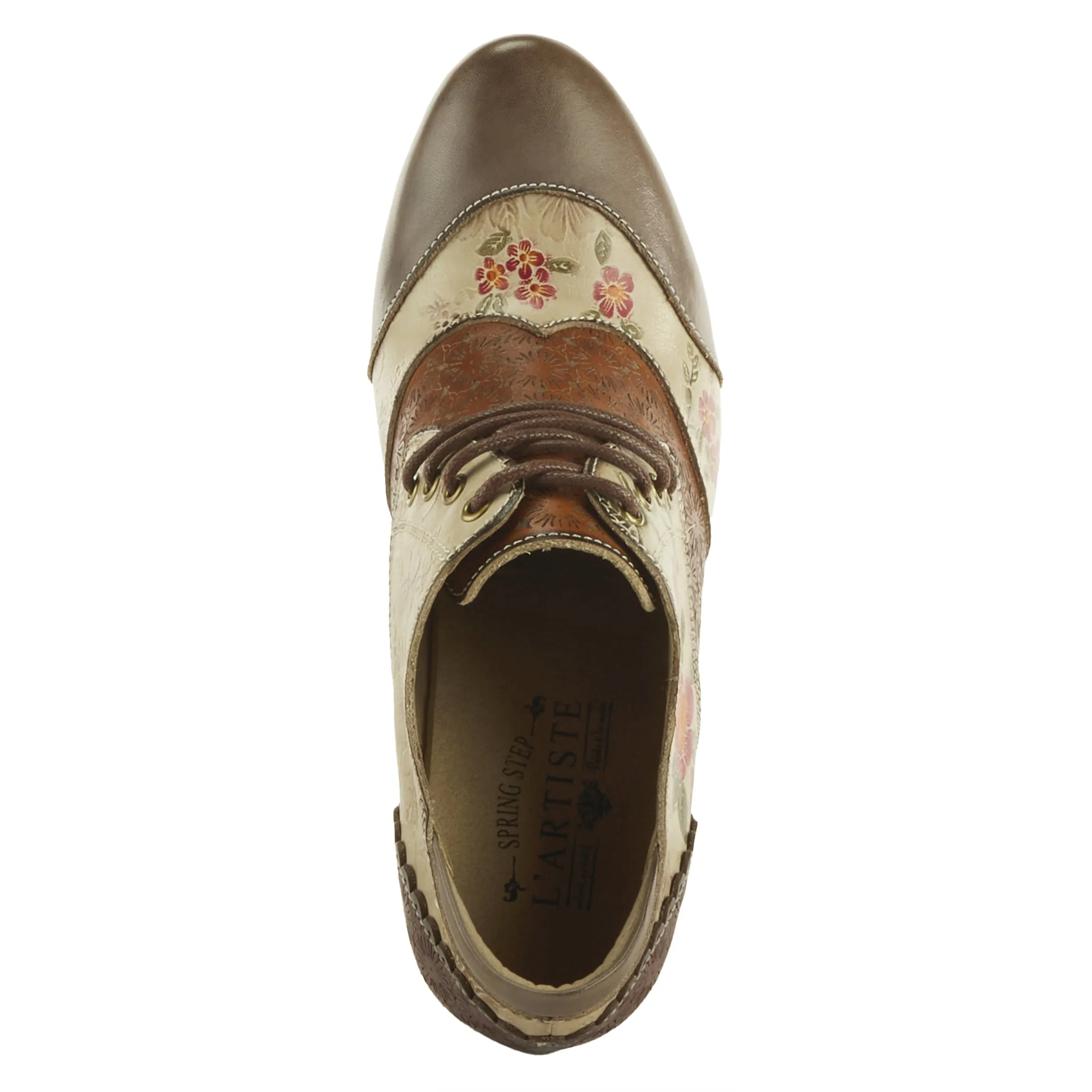 Spring Step Shoes L'Artiste Adelvice Fleur Women's Leather Floral Shooties