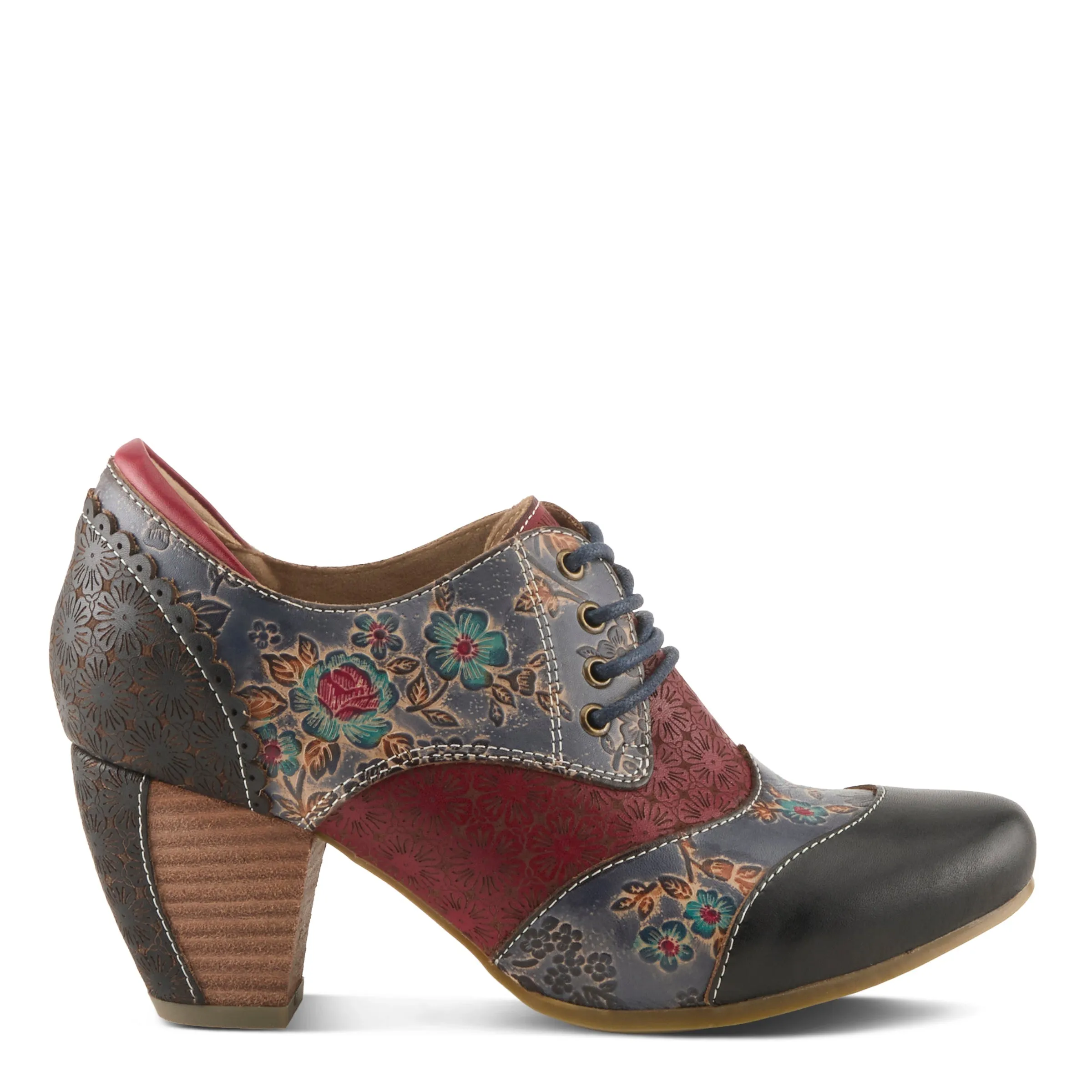 Spring Step Shoes L'Artiste Adelvice Fleur Women's Leather Floral Shooties