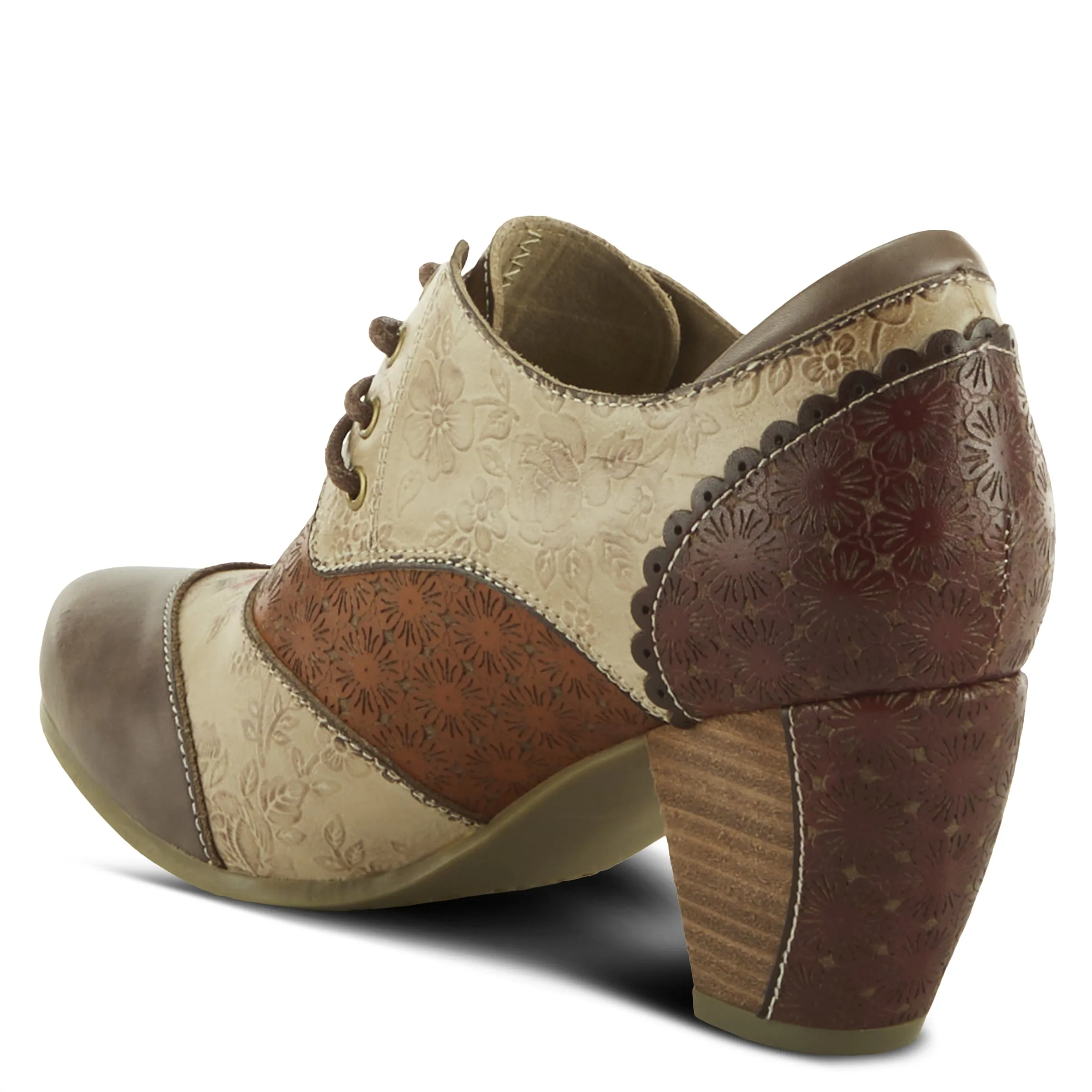 Spring Step Shoes L'Artiste Adelvice Fleur Women's Leather Floral Shooties