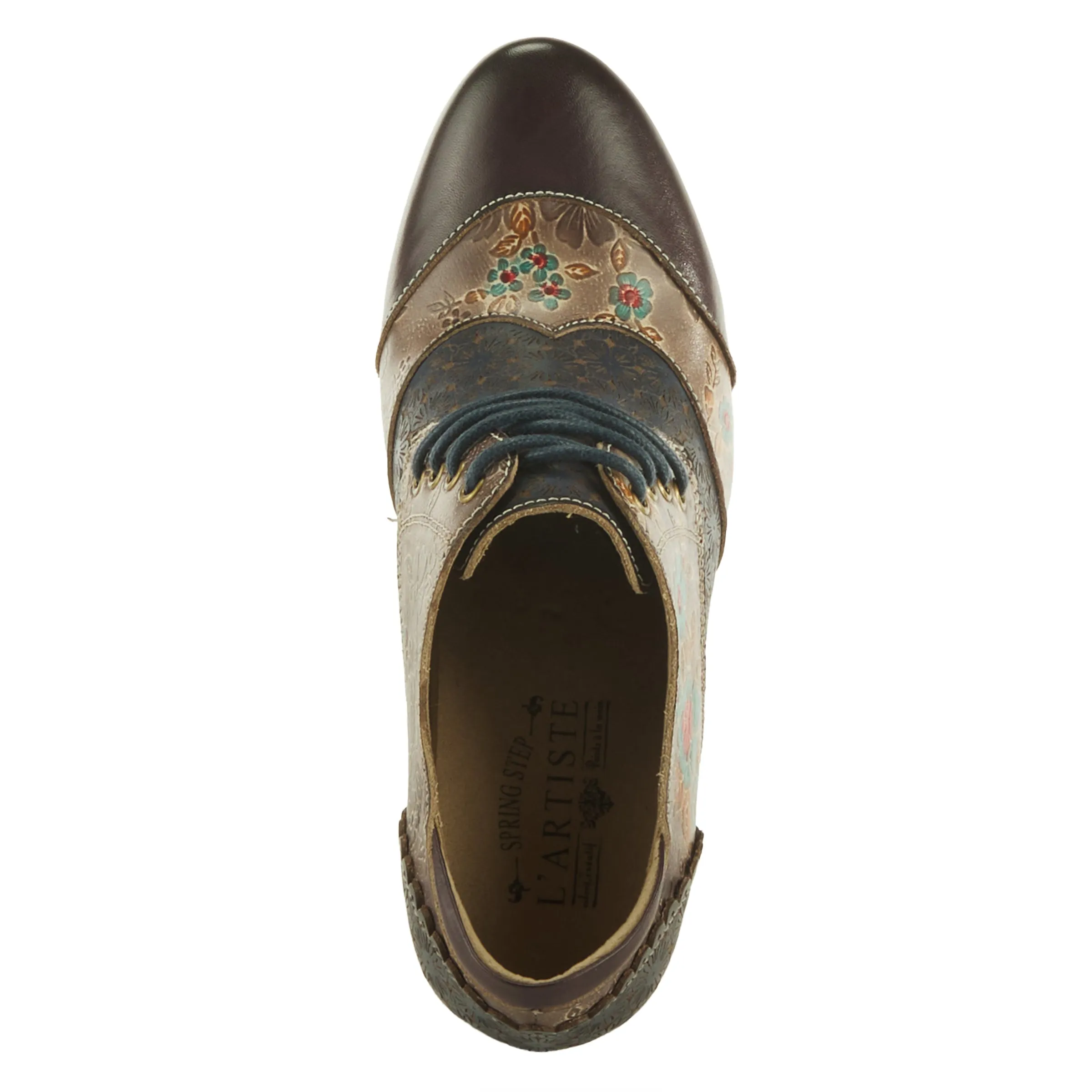 Spring Step Shoes L'Artiste Adelvice Fleur Women's Leather Floral Shooties