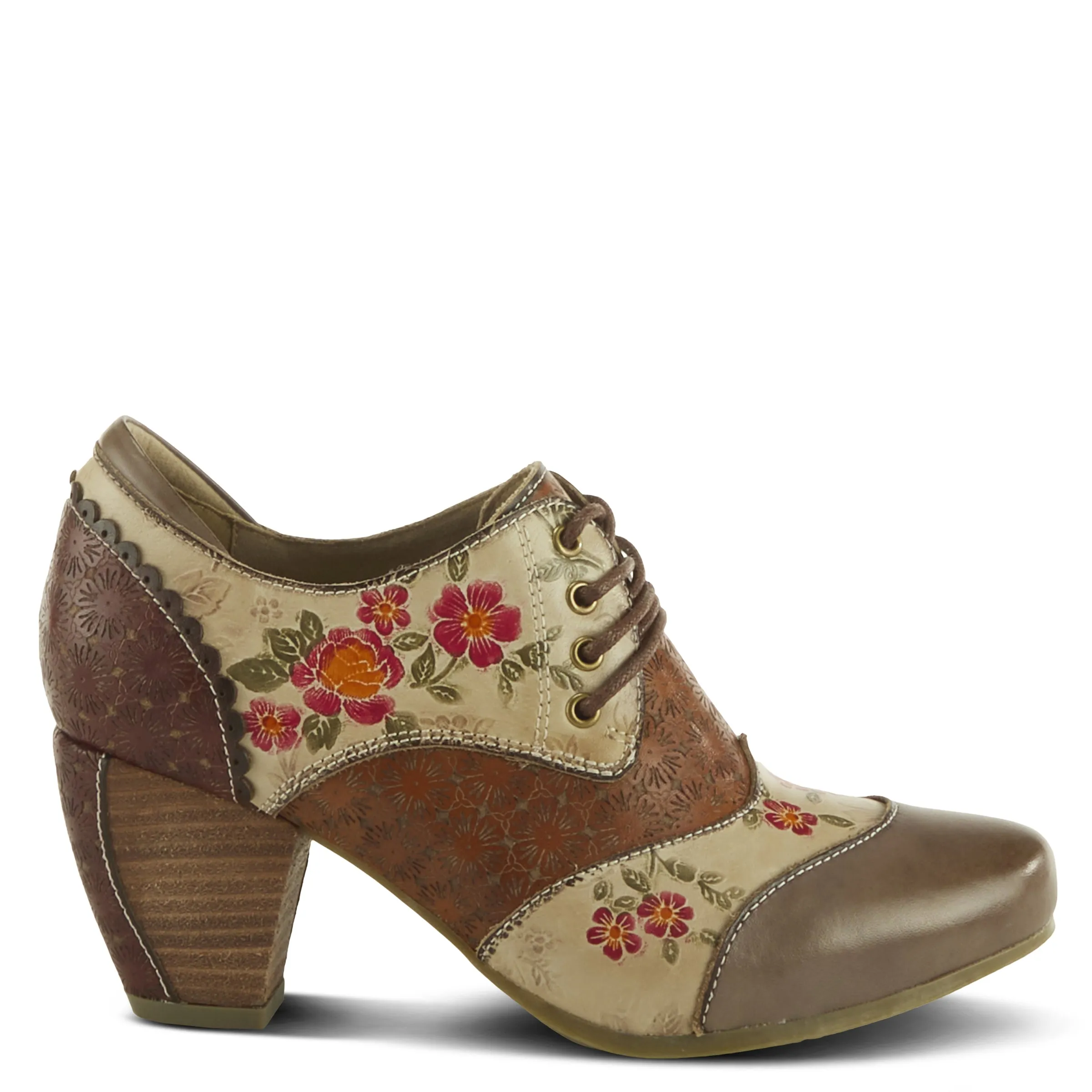 Spring Step Shoes L'Artiste Adelvice Fleur Women's Leather Floral Shooties