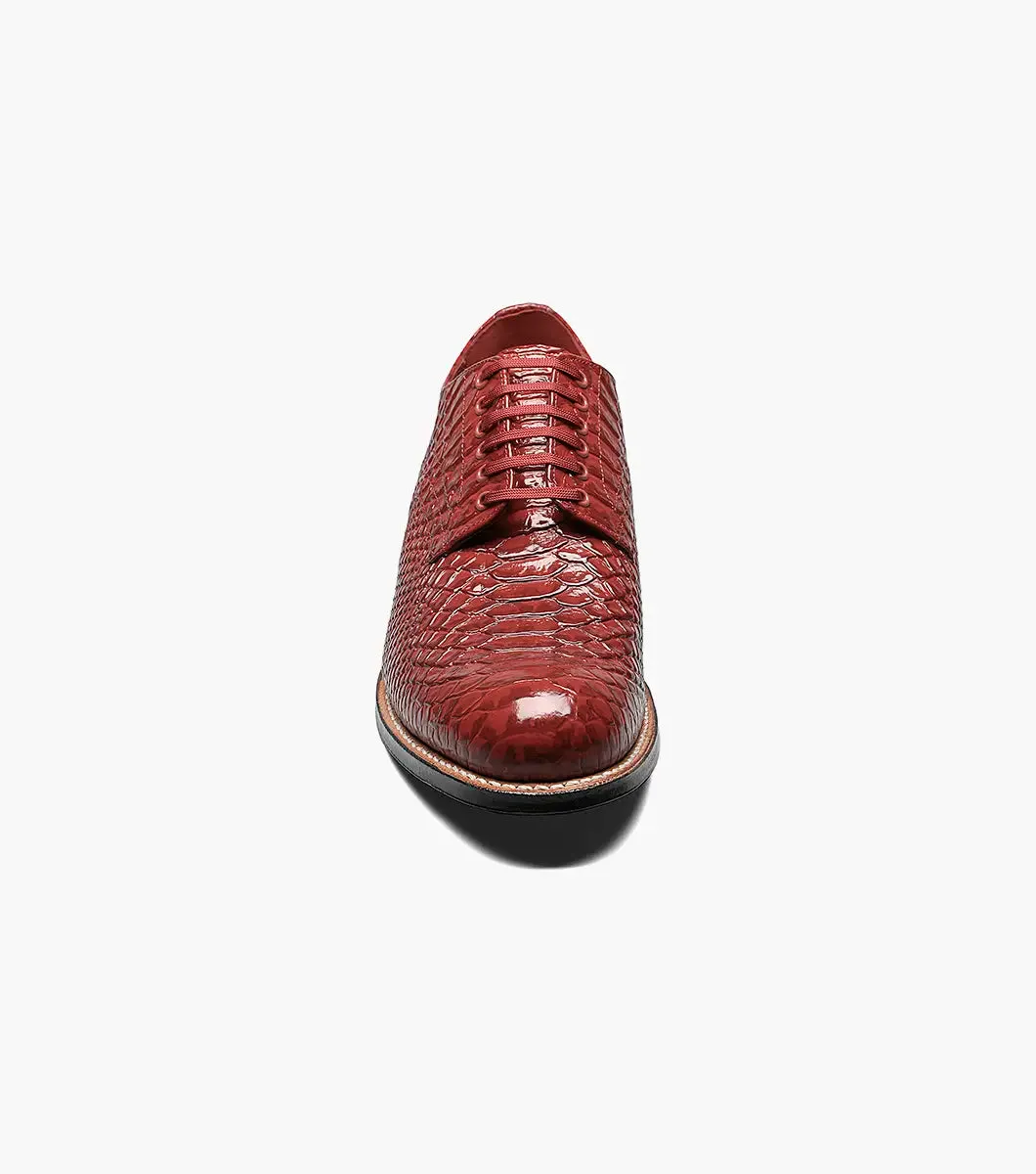 Stacy Adams Red Madison Anaconda Plain Toe Oxford Men's shoe