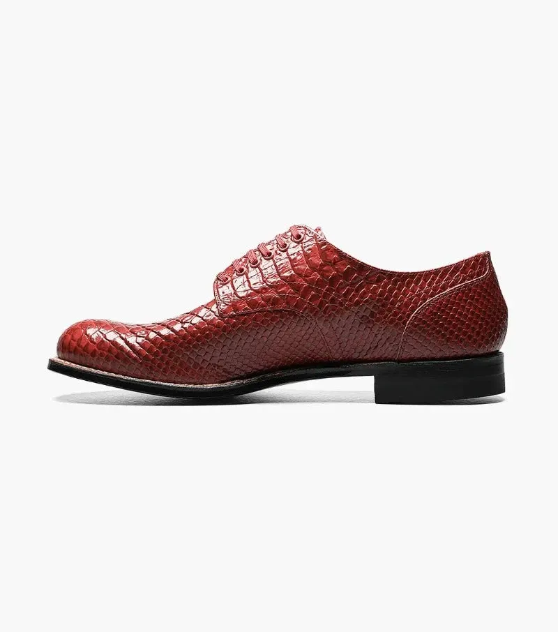 Stacy Adams Red Madison Anaconda Plain Toe Oxford Men's shoe
