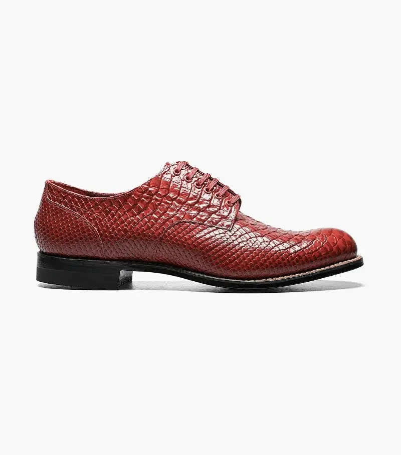 Stacy Adams Red Madison Anaconda Plain Toe Oxford Men's shoe
