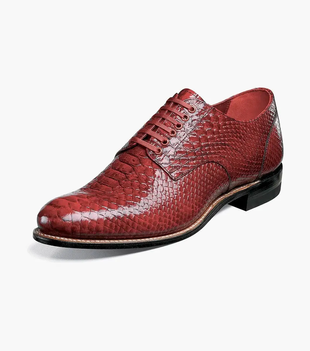 Stacy Adams Red Madison Anaconda Plain Toe Oxford Men's shoe