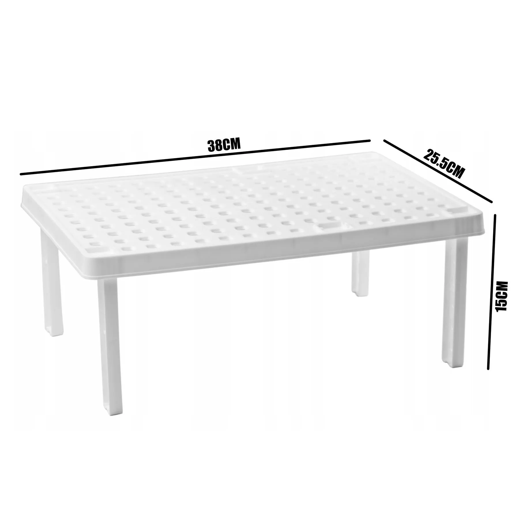 Storage Stackable Rectangular Shelf
