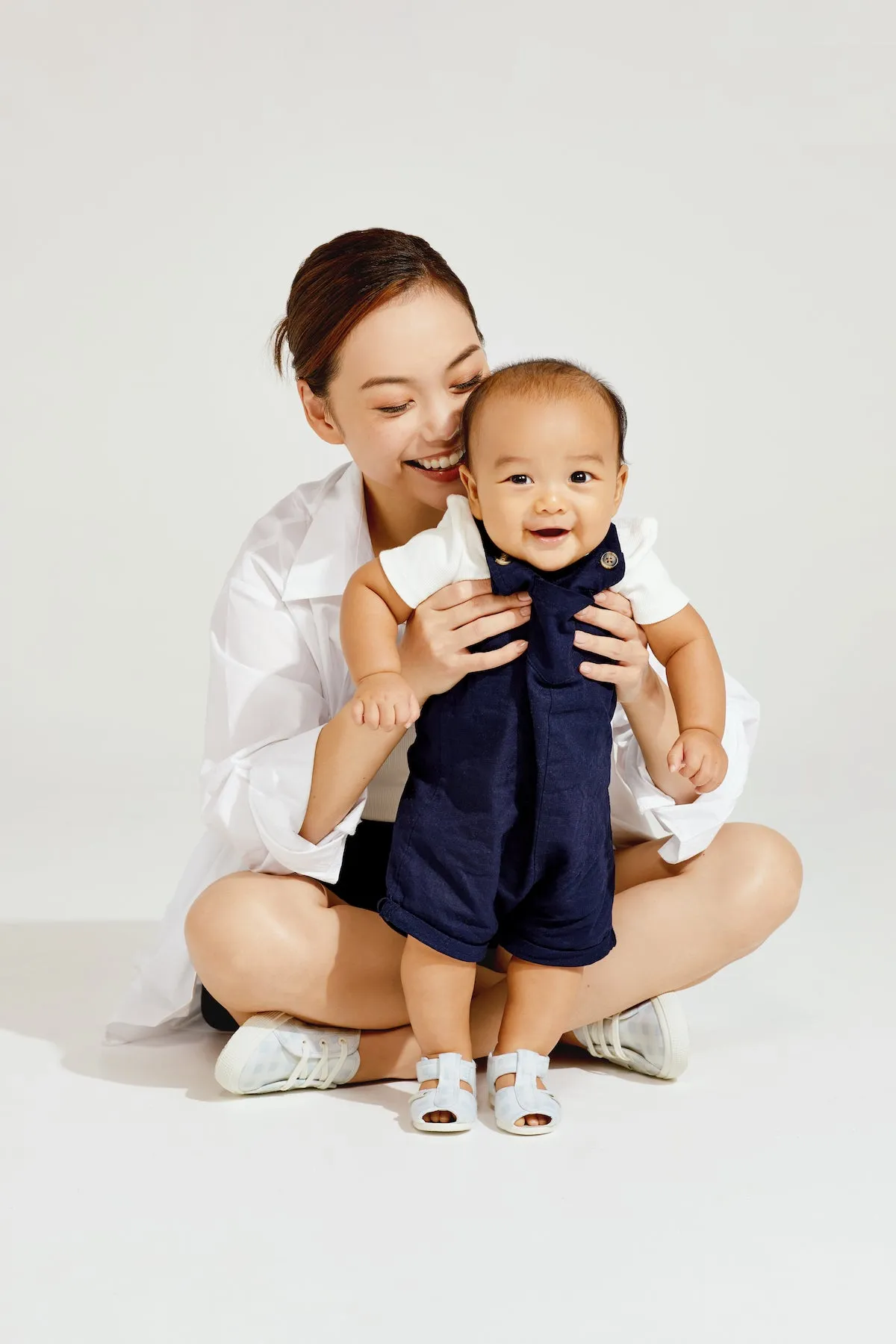 Superga X Drea Chong 1200 Print Baby Sandal Blue Check