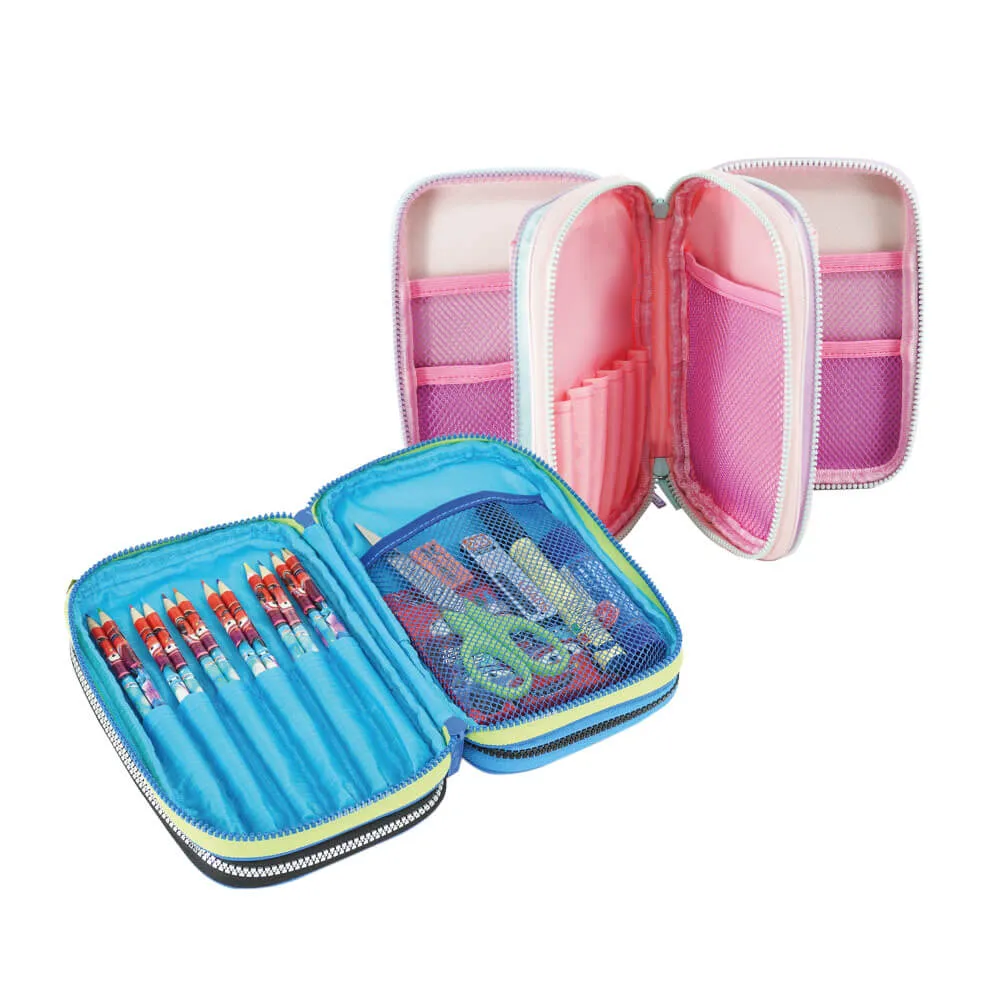 SWAN 3-Layer Multifunctional Storage Pencil Case
