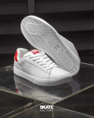 TENIS DC SHOES NOTCH CABALLERO BLANCO ROJO (WED)